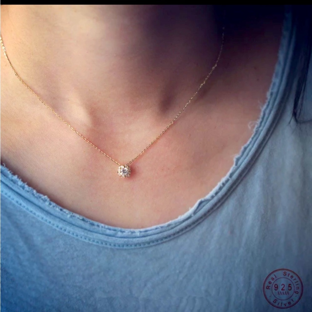 Diamond Pendant Sterling Silver